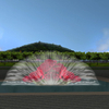 Outdoor Multimedia Software Music Dancing Water Fountain with Water Screen Movie