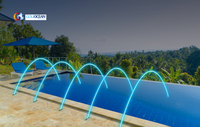 Swimming pool garden decorative laminar jet jumping jets water fountain