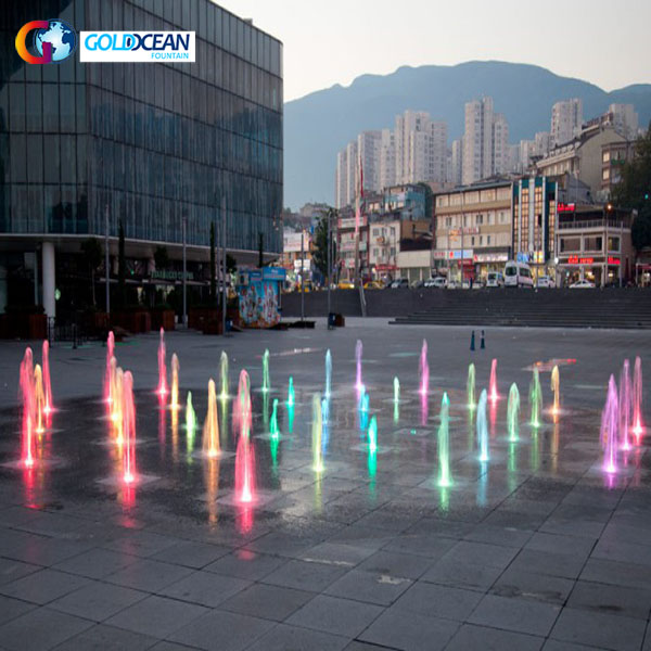 DMX512 Lights Music Dancing Floor Fountain