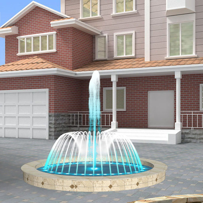  Garden Round Water Fountain Pool Fountain Color Changing Water Fountain