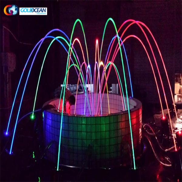 laminar jumping jet with RGB underwater light Water Fountain