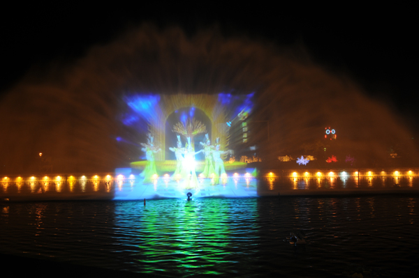 Lake Fountain Design Laser Show Water Screen Movie
